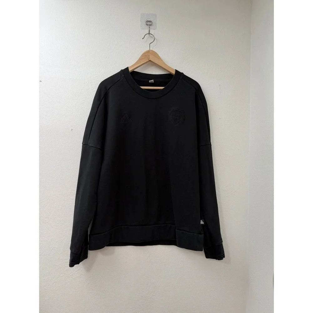 Adidas Houston Dynamo Black Crewneck Sweatshirt Pullover Size M‎ CE4025